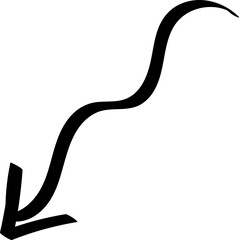 Hand drawn arrow vector