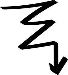 Hand drawn arrow vector