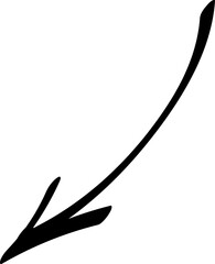 Hand drawn arrow vector