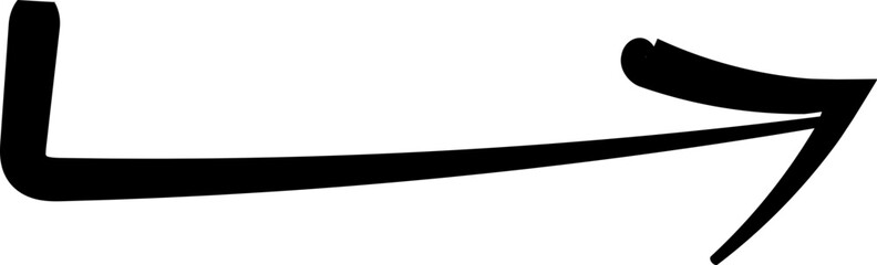 Hand drawn arrow vector