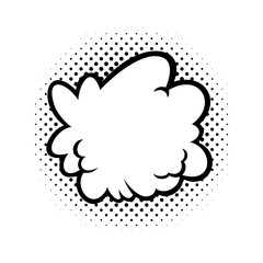 Comic speech bubbles. Blank comic balloons for text. Vector illustration isolated on white background