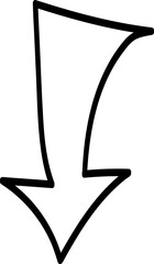 Hand drawn arrow vector