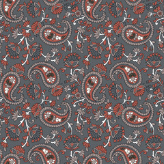 paisley  flower    Design pattern on background