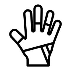 glove line icon