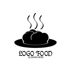 food logo, suitable for bakery, restaurant, cafe, stall, food factory, bakery, mascot, icon, template, etc.