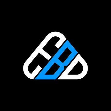 EBD letter logo creative design with vector graphic, EBD simple and modern logo.
