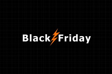 Black Friday layout background with copy space. A best Black Friday deals text on abstract background. Big sale promotions on year end shopping season.