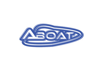 ABOAT logo and sticker design template