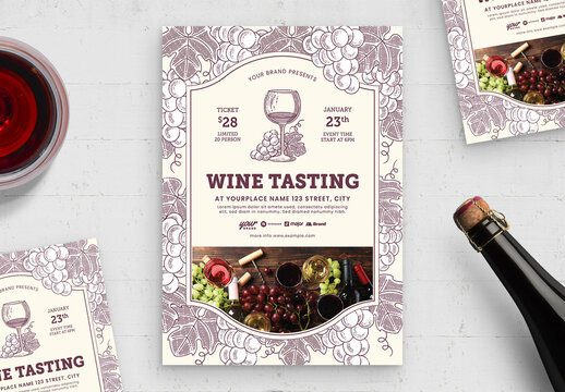 Wine Tasting Flyer Template