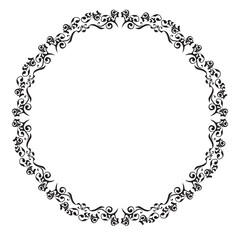 イラスト素材: レトロ、アンティーク、ビンテージのフレーム。ゴージャスな飾り罫オーナメント