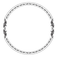 イラスト素材: レトロ、アンティーク、ビンテージのフレーム。ゴージャスな飾り罫オーナメント