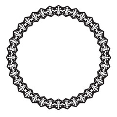 イラスト素材: レトロ、アンティーク、ビンテージのフレーム。ゴージャスな飾り罫オーナメント