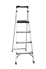 Aluminum ladder isolated.
