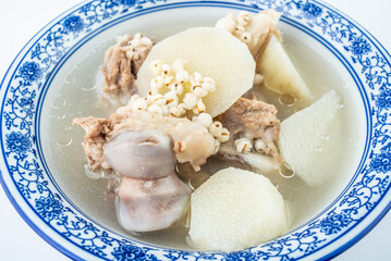 Guangdong Laohuo Soup Yam Barley Pork Bone Soup