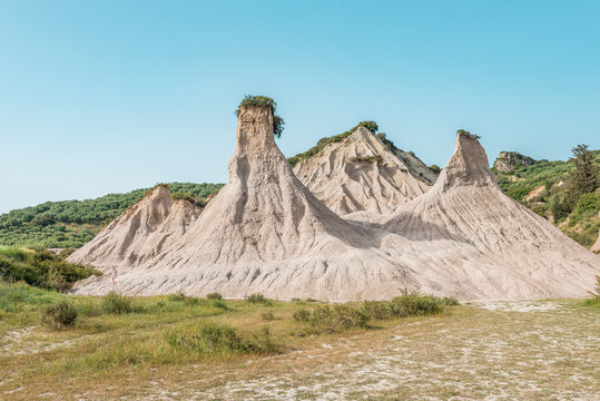 Komolithi kissamos, crete island, greece: impressive clay stone formations near Potamida Chania