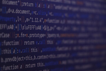 Programming code abstract screen of software developer. Computer script. (MORE SIMILAR IN MY GALLERY)