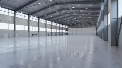 Airplane Hangar Interior 5b