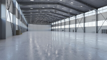 Airplane Hangar Interior 5b