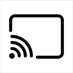 Stream icon. streaming sign. vector illustration on white background. EPS 10