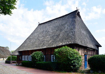 Fototapeta na wymiar Historical Farm in the Village Salzhausen, Lower Saxony