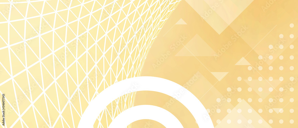 Poster abstract background. metaverse technology and internet connection for blockchain concept on yellow. 