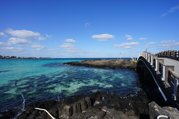 Obraz premium fine bridge over the sea