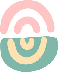 hand draw modern abstract shape