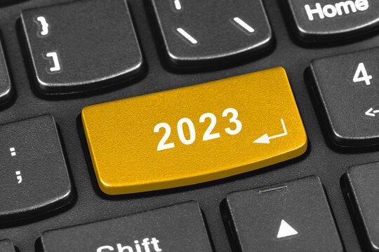 Computer notebook keyboard with 2023 key
