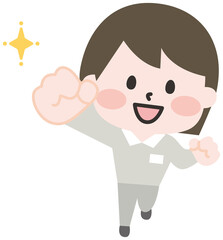 やる気満々の軽作業スタッフ