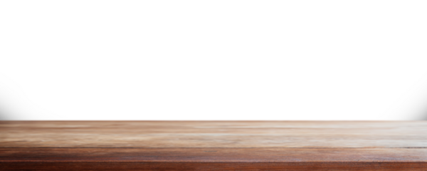 Empty wood table top PNG file background - can used for display or montage your products.