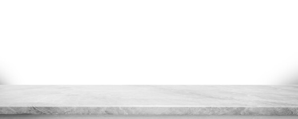 Empty marble stone table top PNG file background - can used for display or montage your products. - 546486183