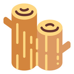 firewood flat icon style