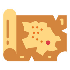 maps flat icon style