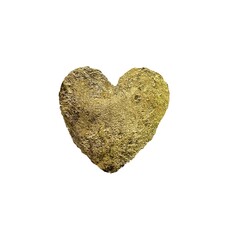 Heart gold foil glitter a watercolor illustration