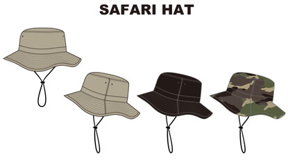 サファリハットデザイン画（SAFARI HAT)