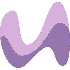 Purple Color Abstract Shape (5)