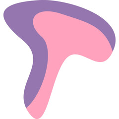 Purple Color Abstract Shape (9)