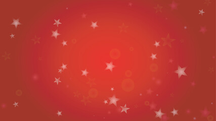 Vector Magical Glowing Background with Silver White and Purple Falling Stars on Red. Sparkle Star Night Cover and Card Design. Confetti Frame. Cosmic Bokeh Light. Christmas and New Year Poster.