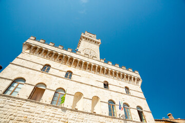 Fototapeta premium Palazzo Comunale (Town Hall) in Montepulciano, Tuscany