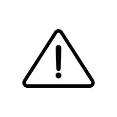 Caution sign icon vector