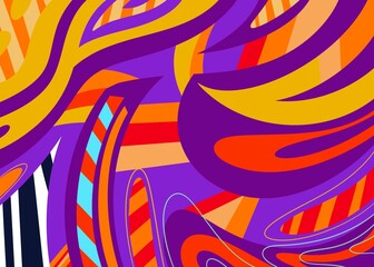 Abstract background color frash mural