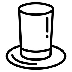 hat line icon style