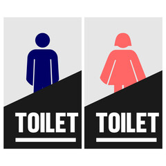 Toilet Sign and Rest Room