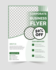 Corporate business flyer template design and digital marketing agency flyer.
