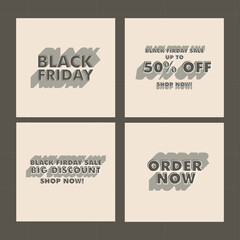 BLACK FRIDAY DESIGN POSTER SET