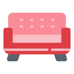 sofa flat icon style