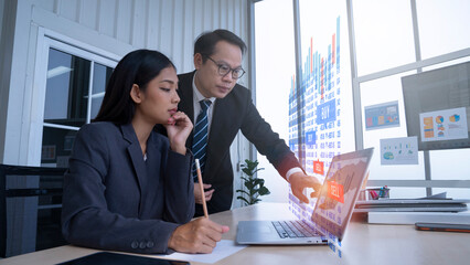 asian business people at office