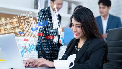 asian business people at office