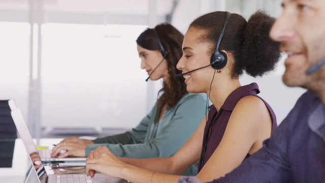 Customer service agents on call