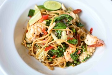 Full of delicious food at famous restaurants, Phuket Thailand.